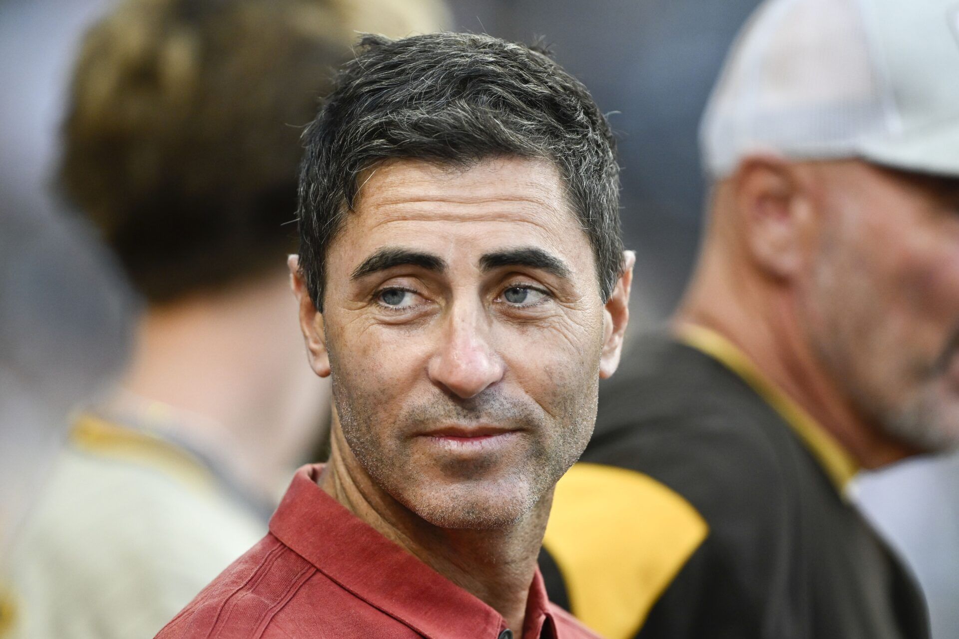 San Diego Padres general manager A.J. Preller looks on before a game against the Detroit Tigers at Petco Park.