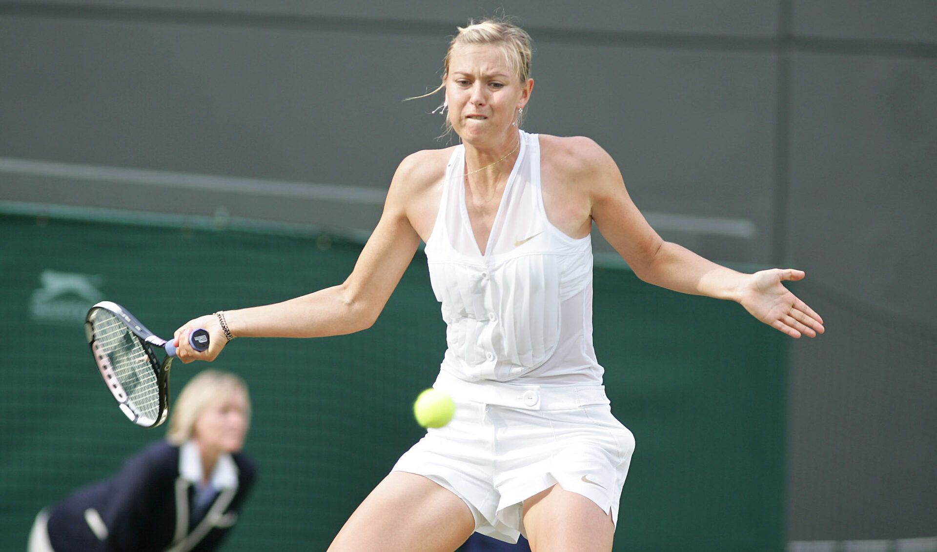 maria sharapova pink tennis dress