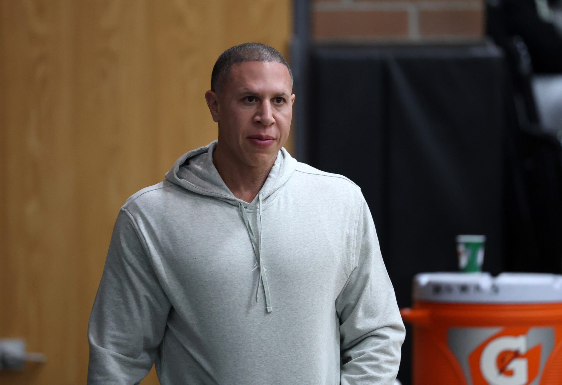 Mike Bibby in attendance of the CIA Bella Vista (AZ) game against Arizona Compass Prep during the Hoophall West High School Invitational at Highland High School.