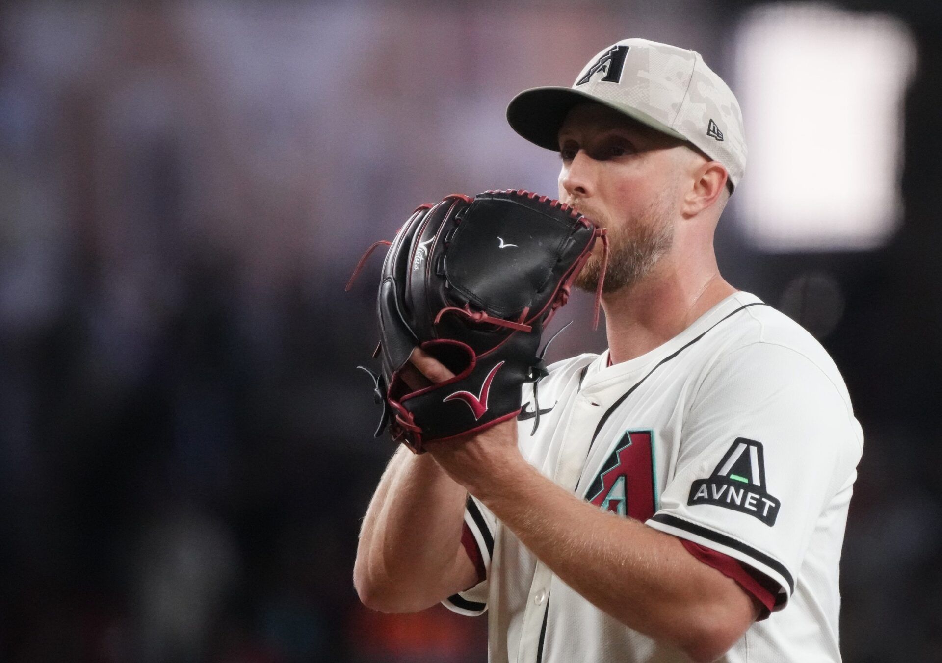 Arizona Diamondbacks Merrill Kelly (29) pitches against the Colorado Rockies at Chase Field in Phoenix on May 18, 2025.