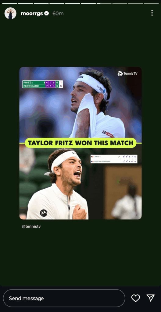 A post by @tennistv on Riddle's story