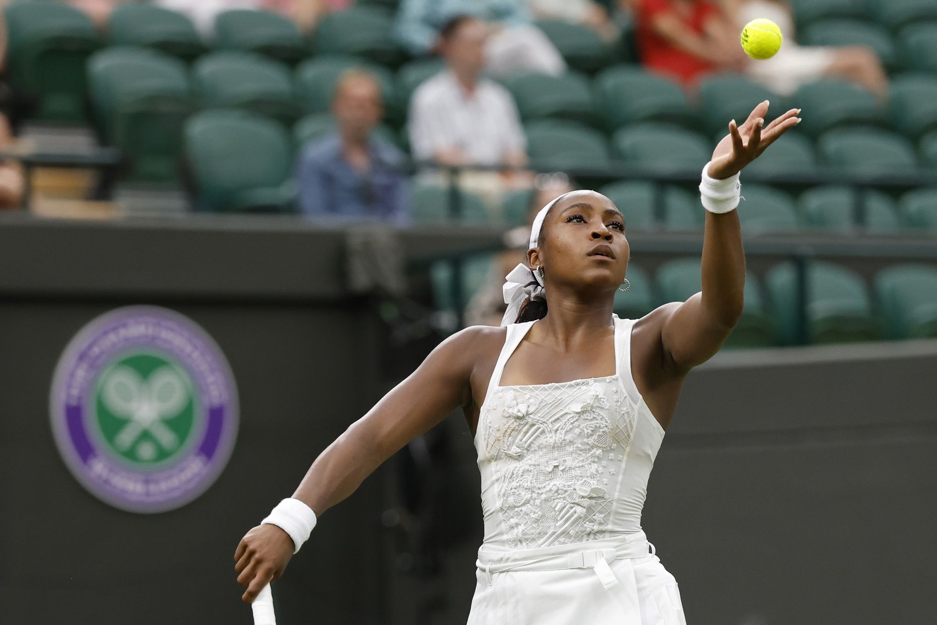 Wimbledon Fashion 2025 – Coco Gauff, Lorenzo Musetti, Alexandra Eala, Others Serve Iconic Looks; Undeterred by Dress Code Barriers Coco Gauff at Wimbledon Championships 2025