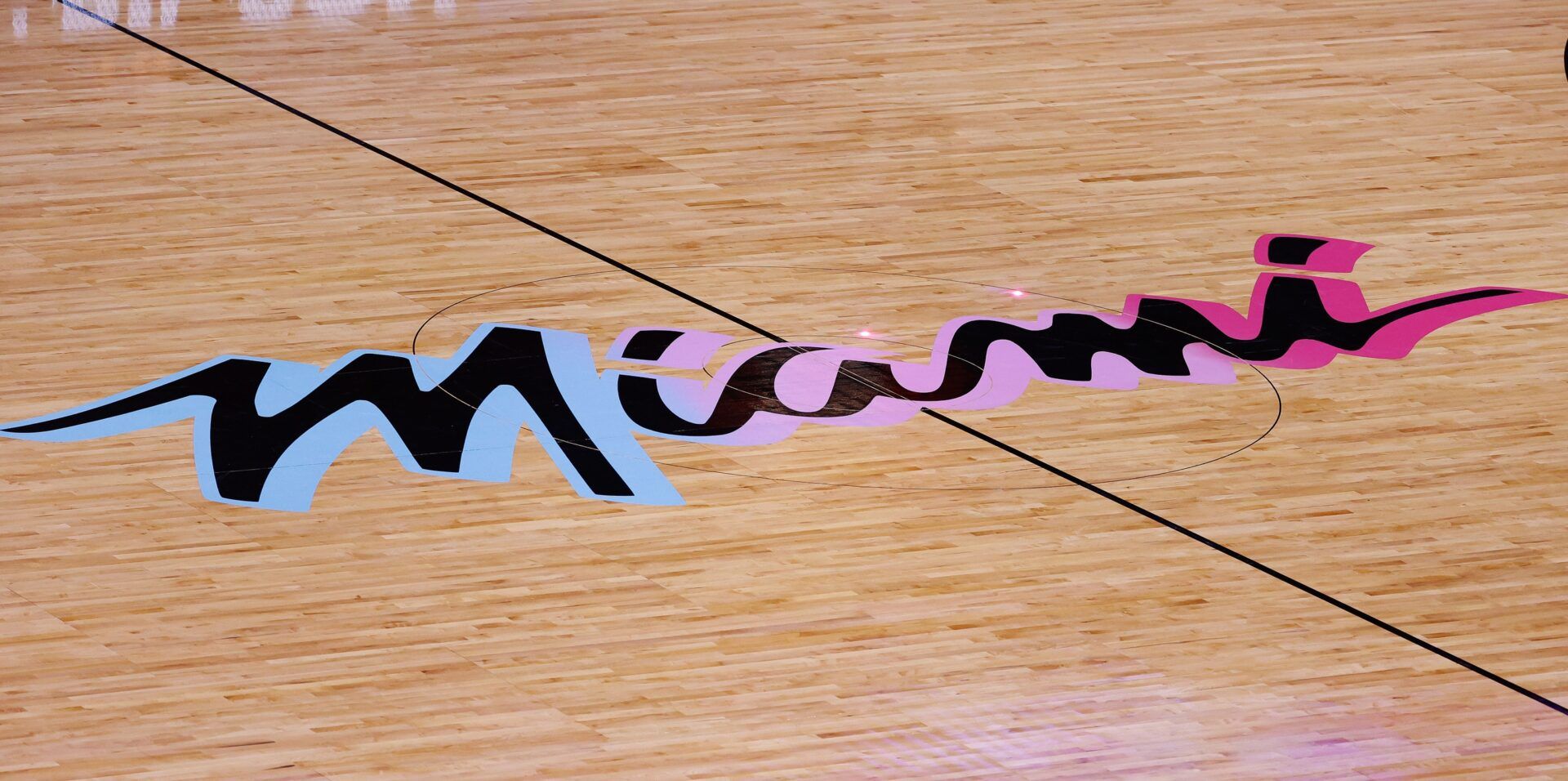 A detailed of the Miami Heat's 