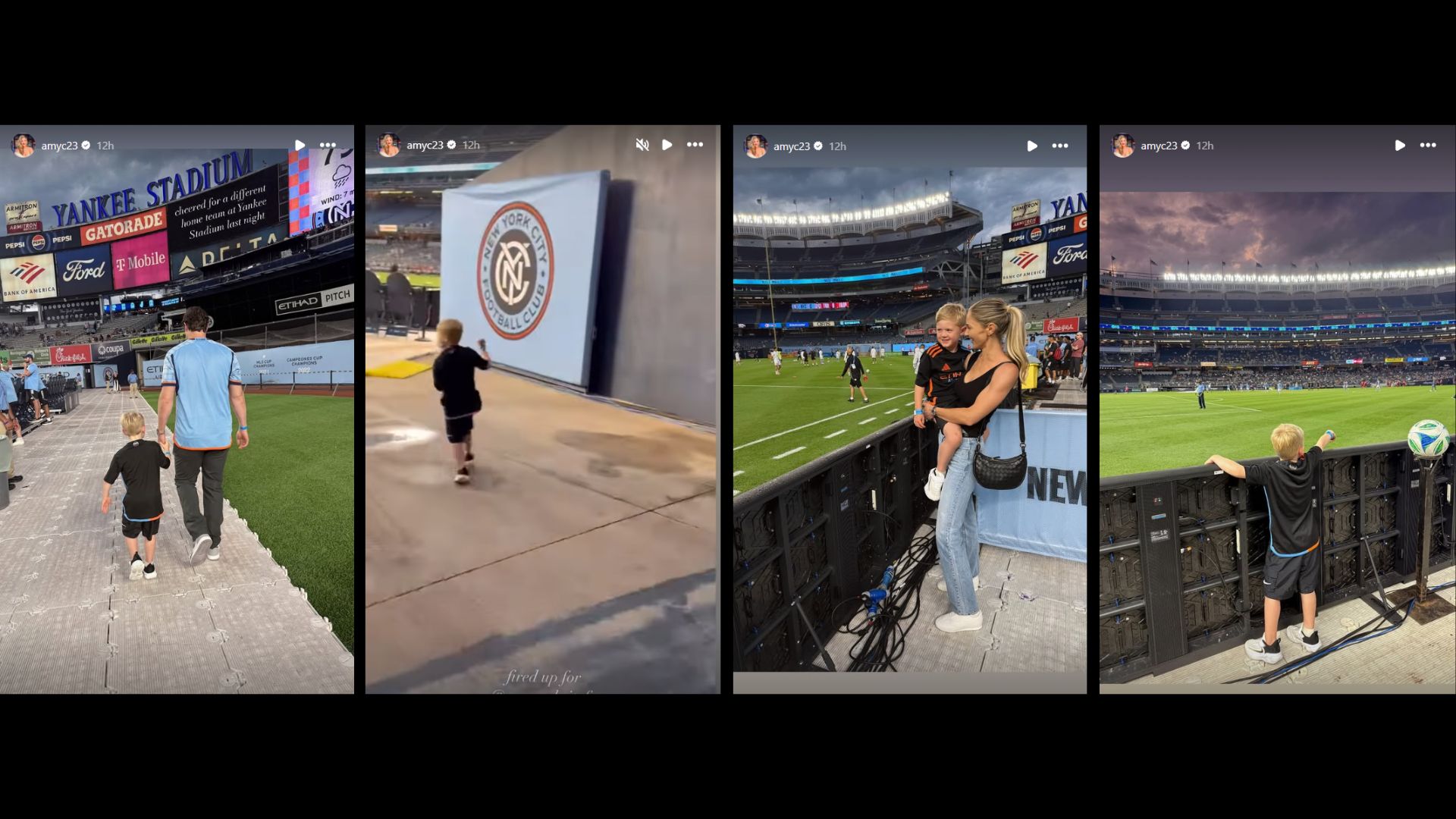 Screenshot from Amy Cole's Instagram story