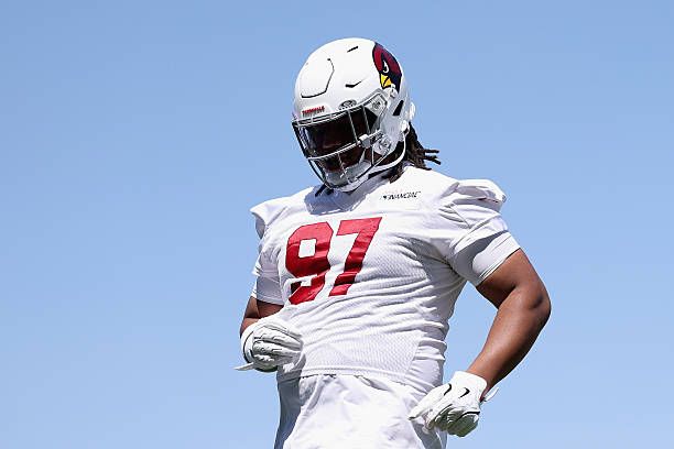 TEMPE, ARIZONA - JUNE 12: Defensive tackle Walter Nolen III #97 of the Arizona Cardinals practices during a Mandatory Minicamp at Dignity Health Arizona Cardinals Training Center on June 12, 2025 in Tempe, Arizona. (Photo by Christian Petersen/Getty Images)