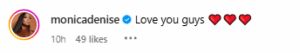 Monica Denise comment