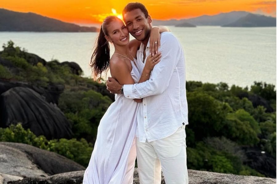 Félix Auger-Aliassime with his Fiancée Nina Ghaibi