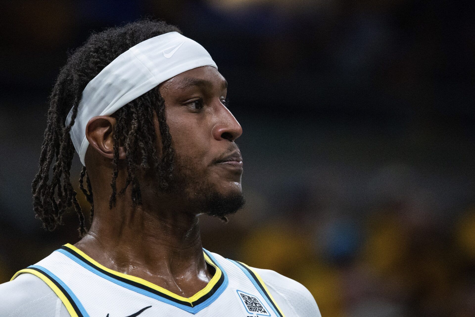 Indiana Pacers center Myles Turner (33) in the first half against the Milwaukee Bucks at Gainbridge Fieldhouse.
