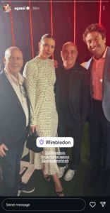 Andre Agassi's Instagram story with Maria Sharapova and Justin Gimelstob
