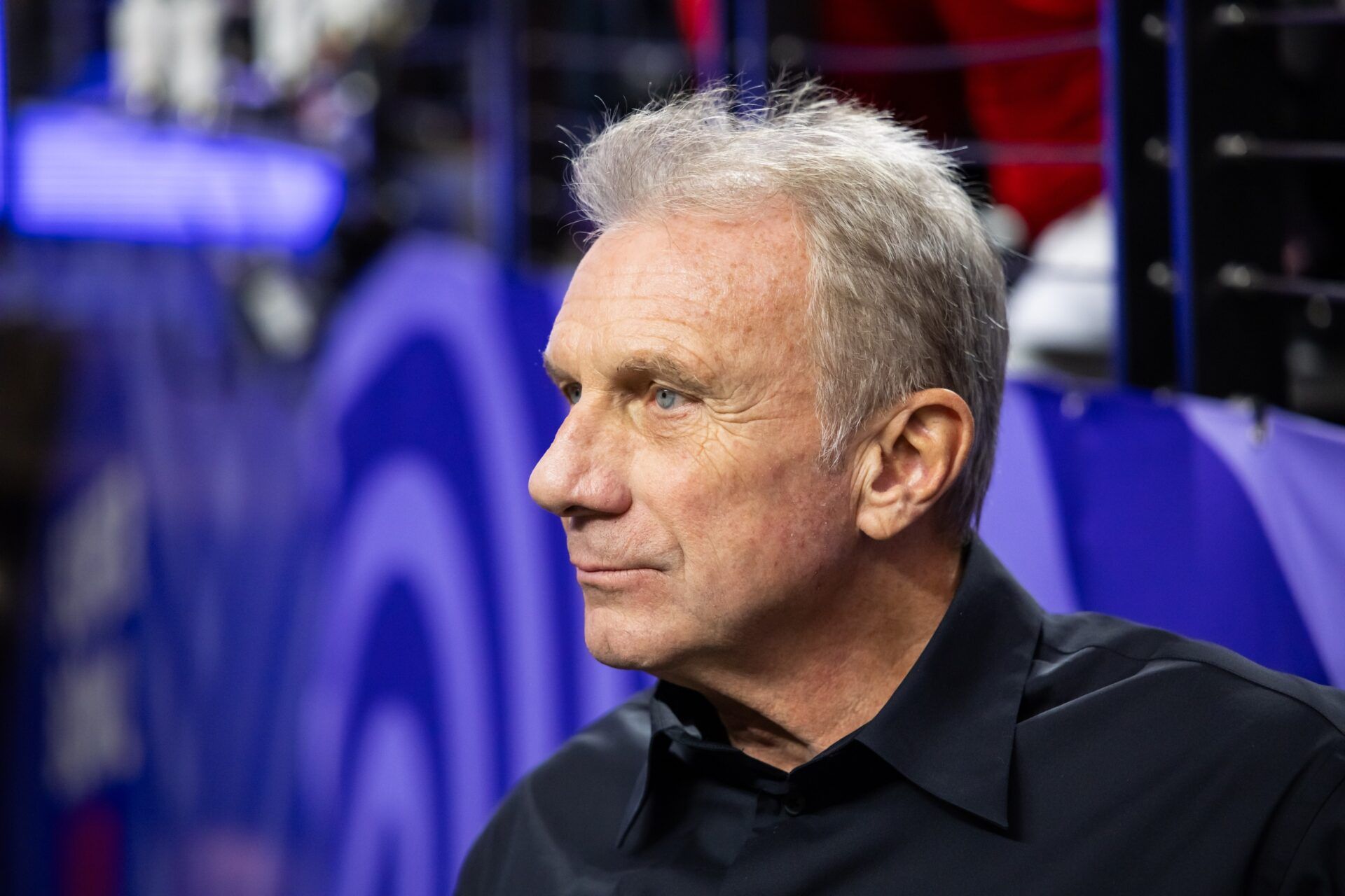 San Francisco 49ers former quarterback Joe Montana in attendance against the Kansas City Chiefs in Super Bowl LVIII at Allegiant Stadium.