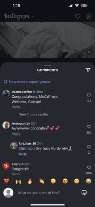 Brock Purdy’s Wife Jenna Sends 2-Word Message After Christian McCaffrey