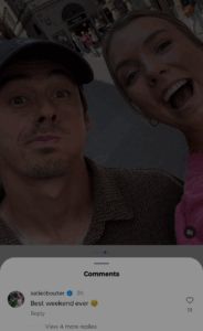 Katie Boulter's comment on Alex de Minaur's picture