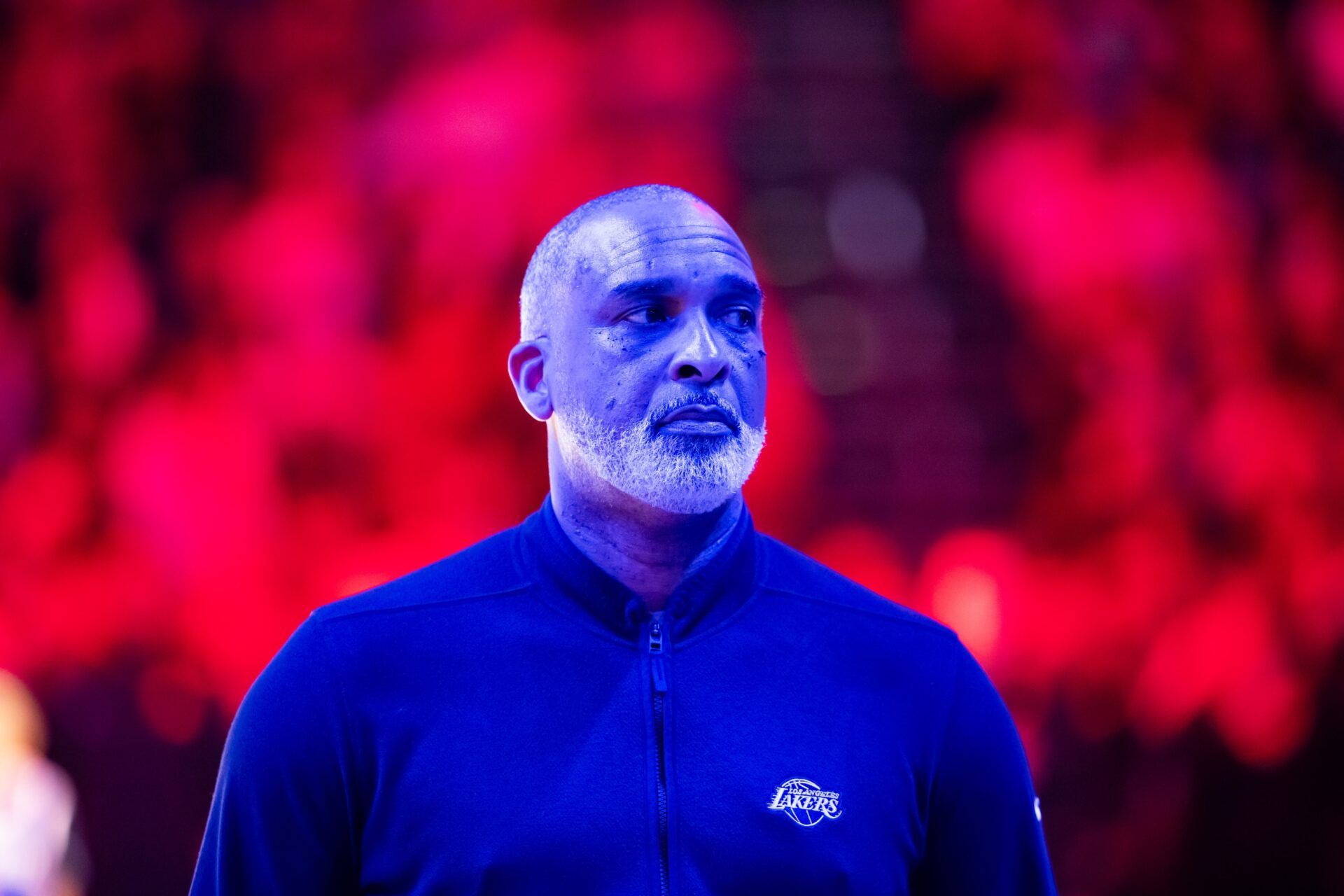 Los Angeles Lakers assistant coach Phil Handy against the Phoenix Suns at Footprint Center.