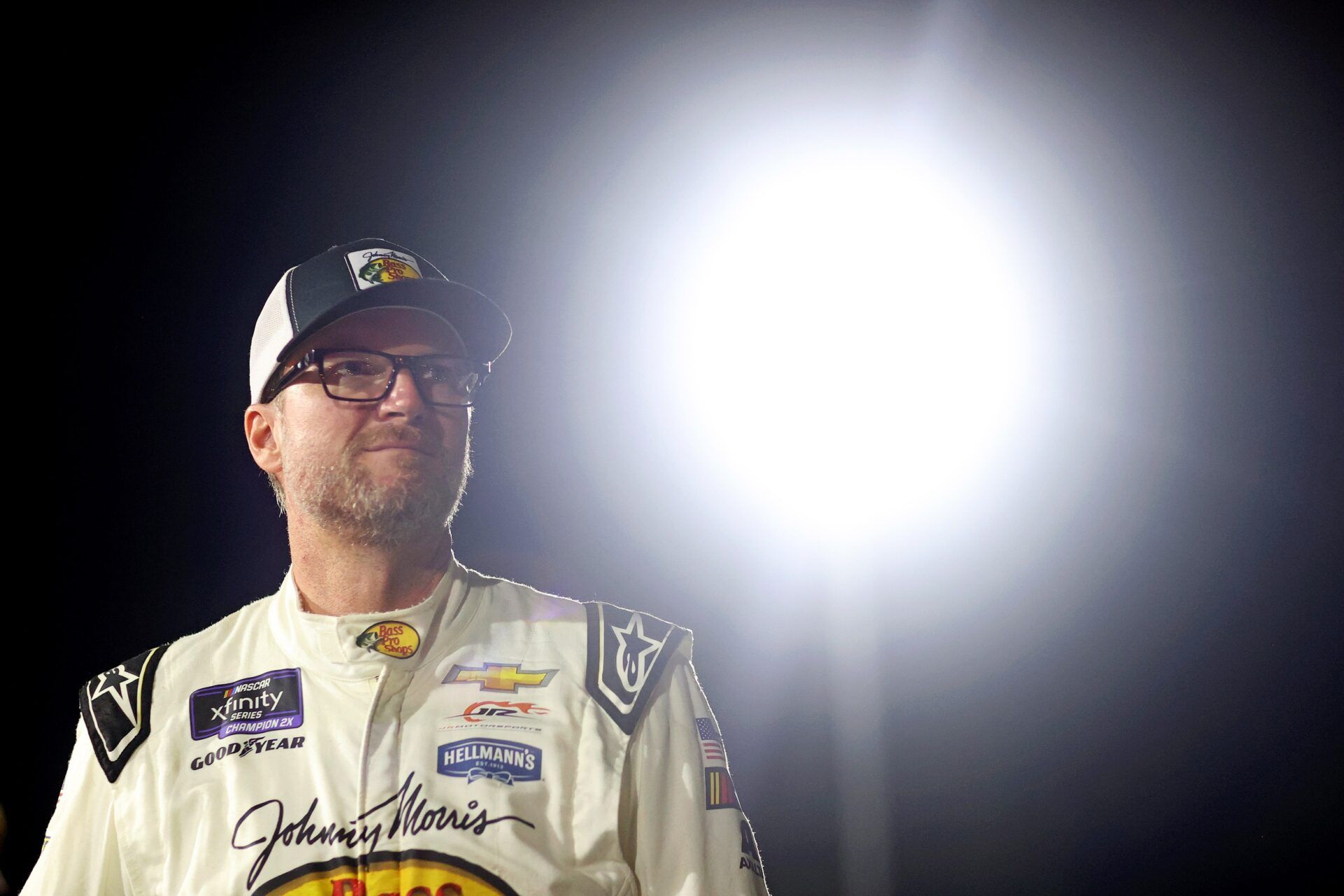 Dale Earnhardt Jr. (3) waits for the start of the 16th Annual Hampton Heat at Langley Speedway.