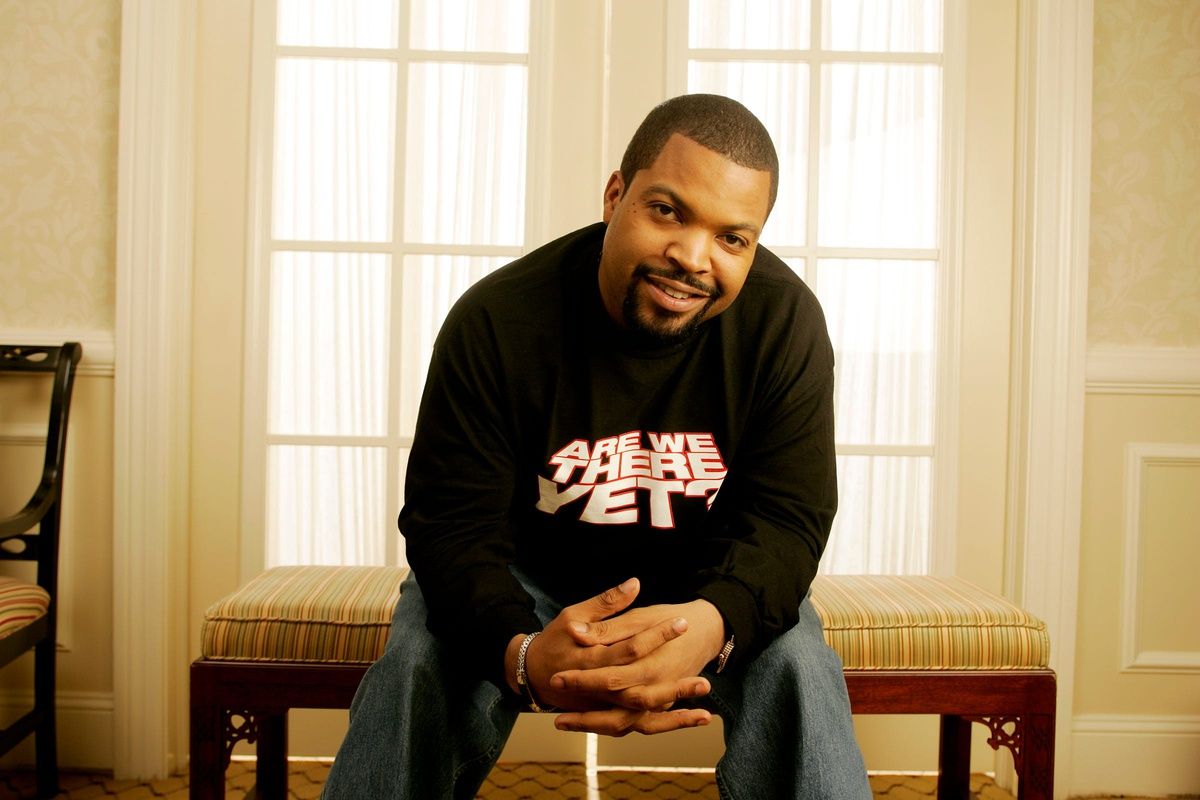 Ice Cube sits for a portrait at the Ritz Carlton in Washington on Jan. 12, 2005.