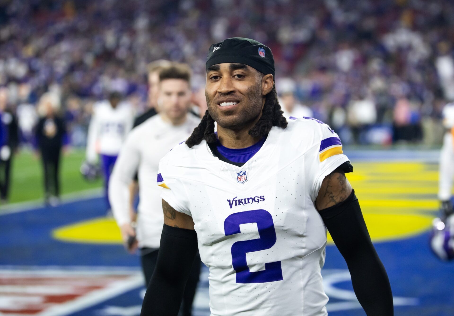 Minnesota Vikings cornerback Stephon Gilmore (2) against the Los Angeles Rams during an NFC wild card game at State Farm Stadium.