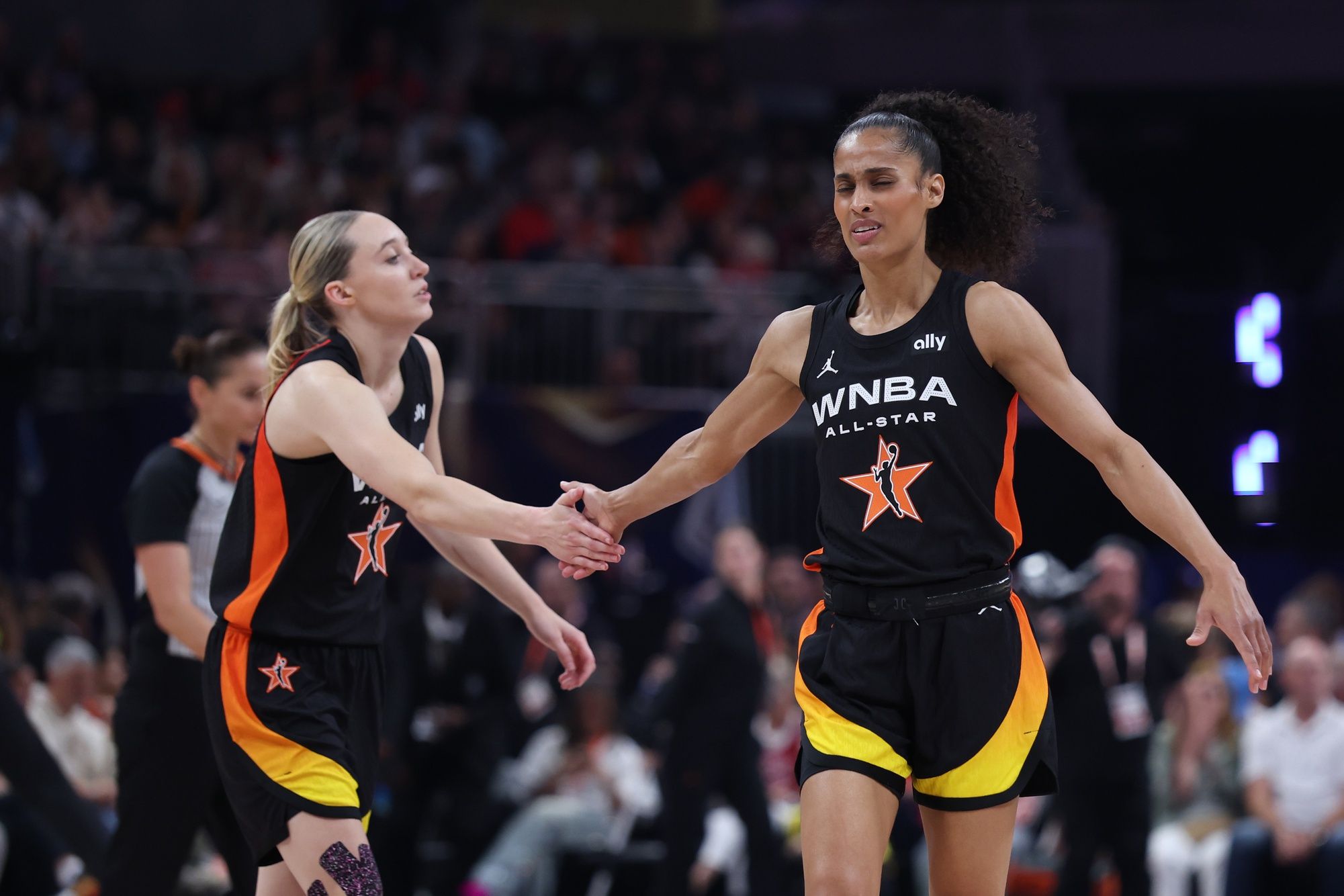 Paige Bueckers Drops Hyped 2-Word Reaction as Skylar Diggins Makes History At WNBA All-Star Game