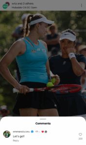 Emma Raducanu and Elena Rybakina 