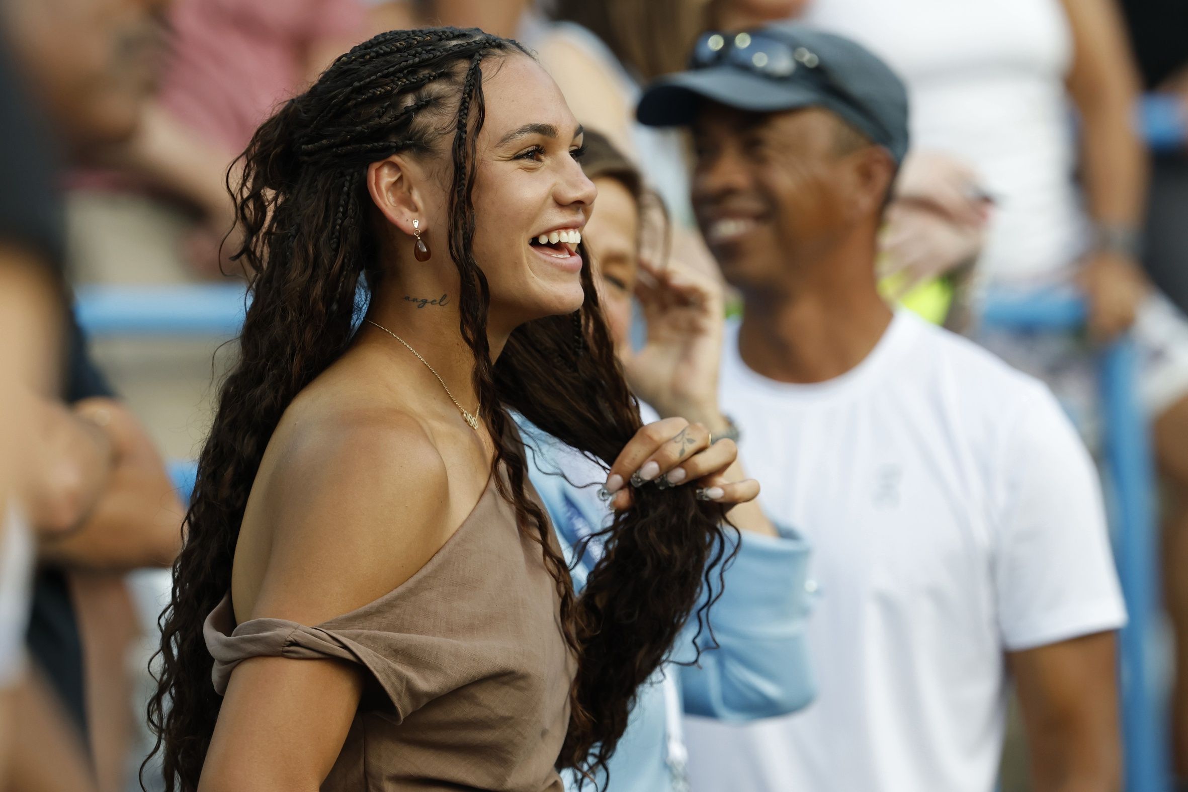 Ben Shelton's girlfriend Trinity Rodman at the 2025 Citi DC Open