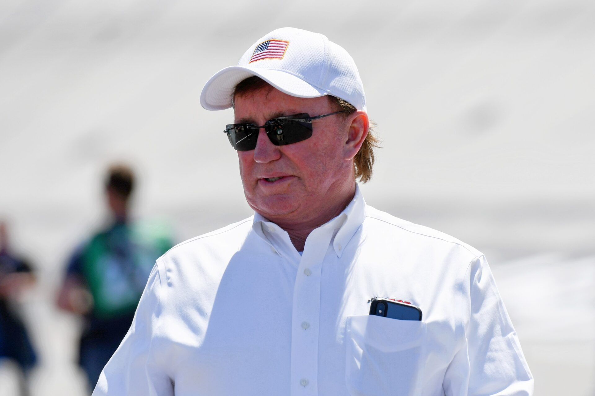 NASCAR car owner Richard Childress before practice for the Food City 500 at Bristol Motor Speedway.