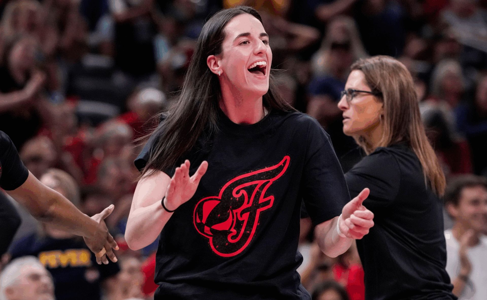 Fans Note Hilarious Detail About Caitlin Clark’s Viral Photo With Team USA Gymnast Jordan Chiles