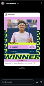 Ben Shelton’s Girlfriend Trinity Rodman Screams, Sister Emma Thrilled