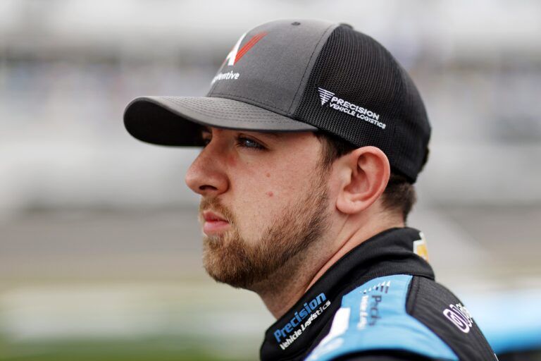 NASCAR Truck Series driver Kaden Honeycutt (45) during qualifying for the Fresh From Floria 250 at Daytona International Speedway.