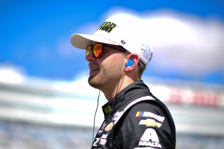 NASCAR Cup Series driver William Byron (24) during qualifying for the Pennzoil 400 at Las Vegas Motor Speedway.