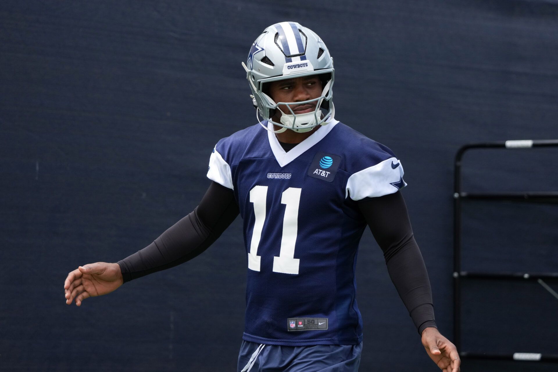 Dallas Cowboys defensive end Micah Parsons (11) during training camp at the River Ridge Fields.