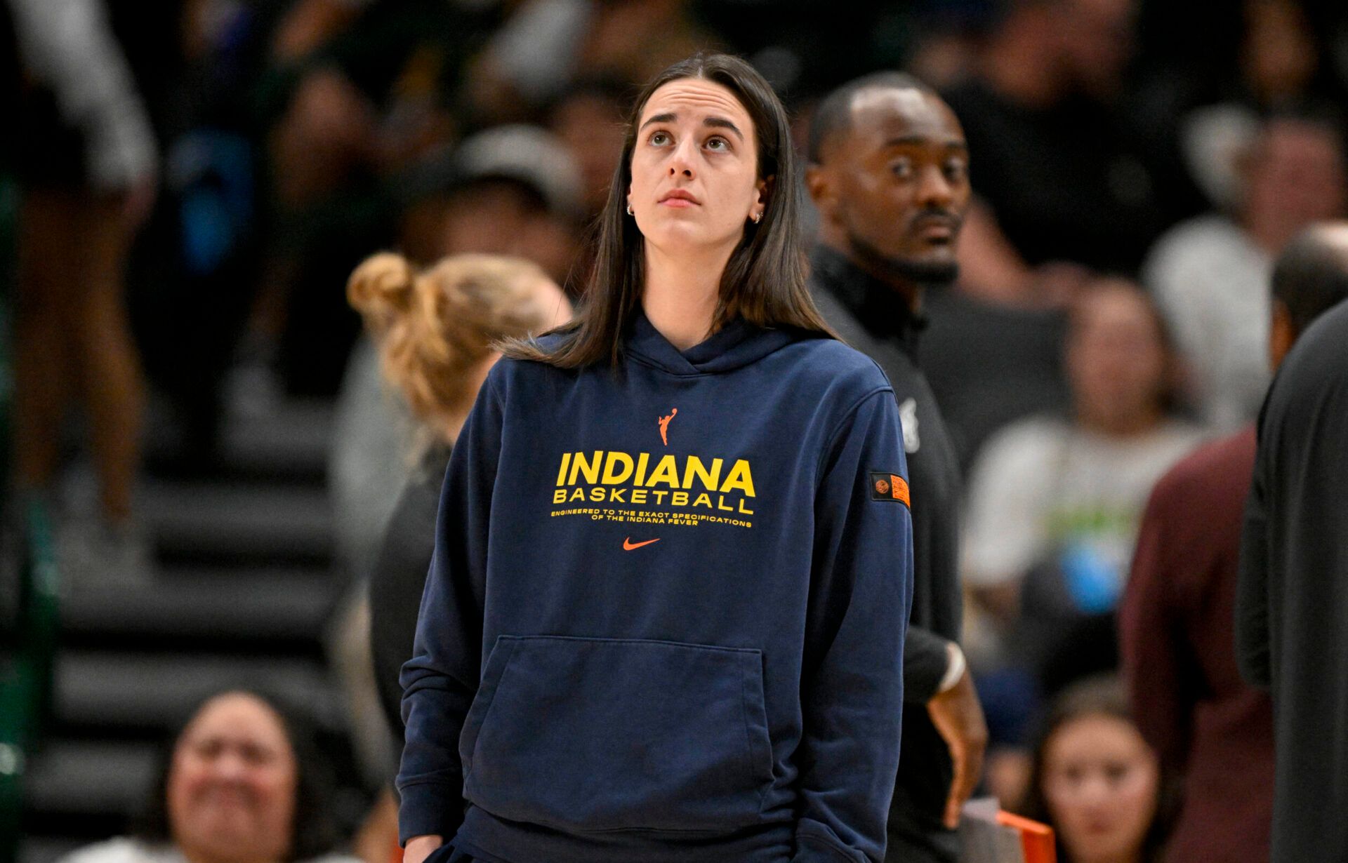 Indiana Fever guard Caitlin Clark (22) during the game between the Dallas Wings and the Indiana Fever at the American Airlines Center.