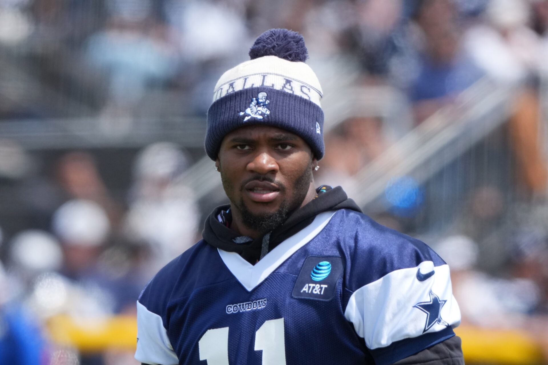 Dallas Cowboys defensive end Micah Parsons (11) at training camp at the River Ridge Fields.