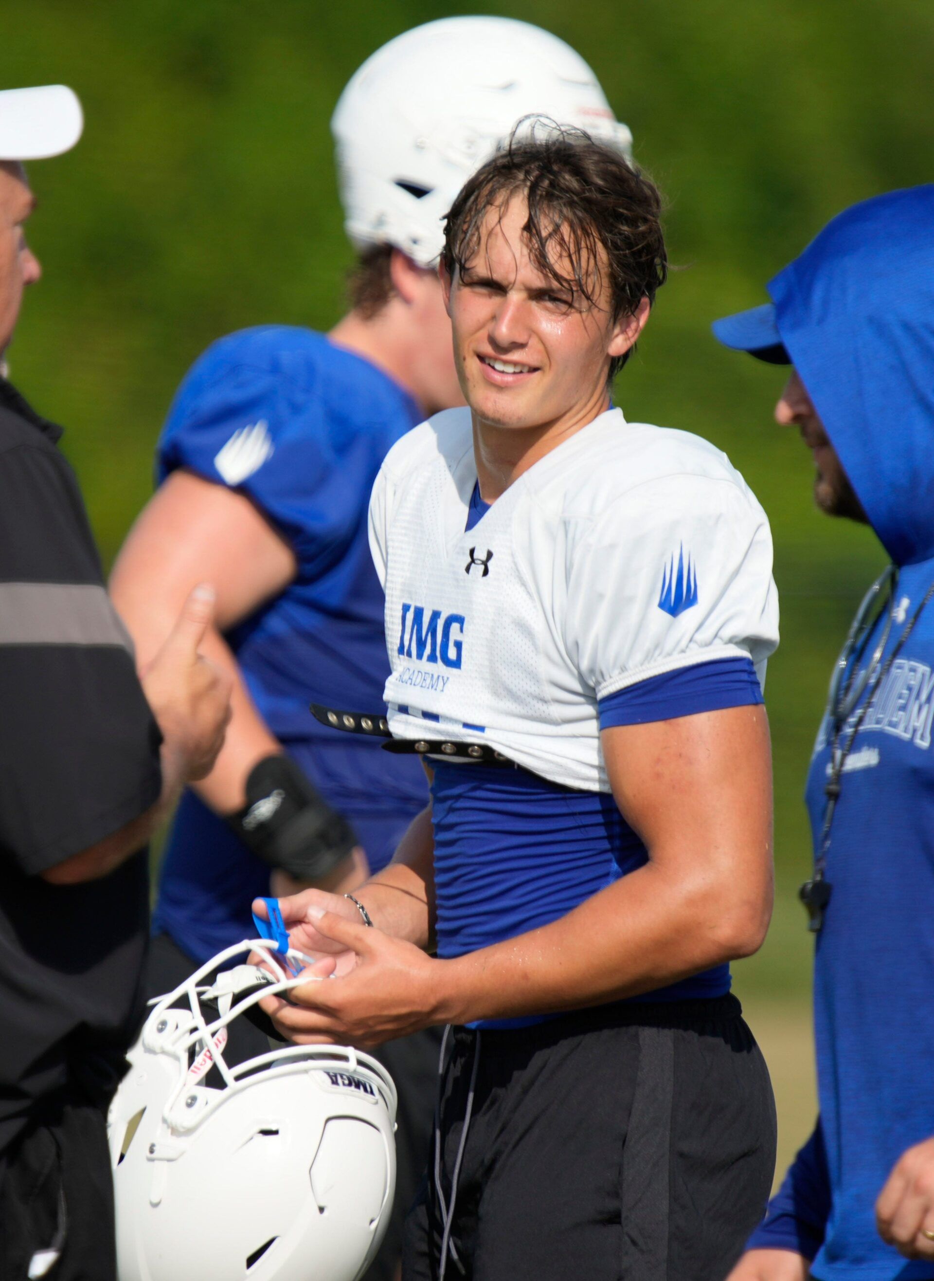IMG Academy edge defender Jake Kreul (#88). IMG Academy held a media day practice on Friday, Aug. 1st, 2025 in Bradenton.