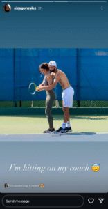 Grigor Dimitrov's girlfriend Eiza González called him her "tennis coach"