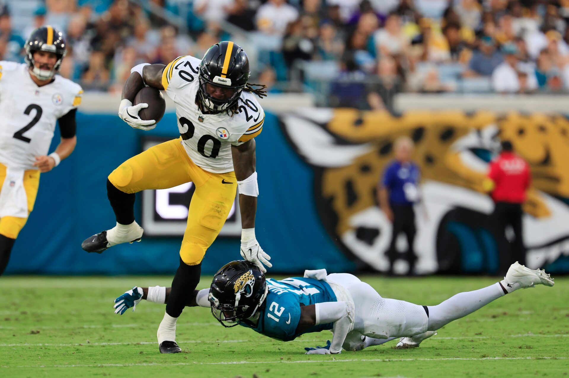 Is Kaleb Johnson Playing in the Buccaneers-Steelers Preseason Game