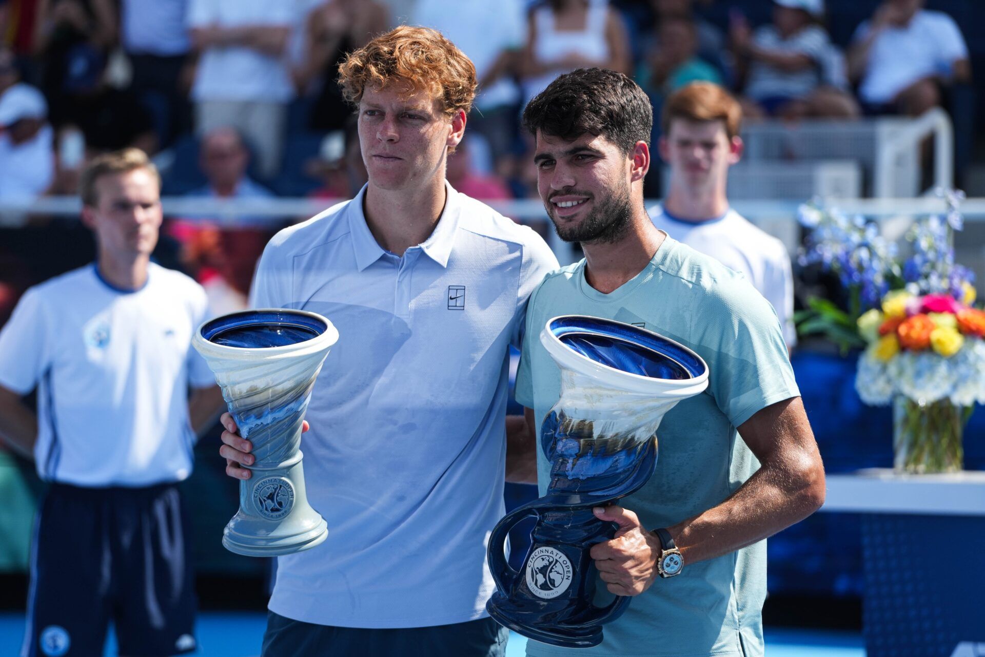 Carlos Alcaraz gave a classy winner's speech after his Cincinnati Open final against Jannik Sinner.