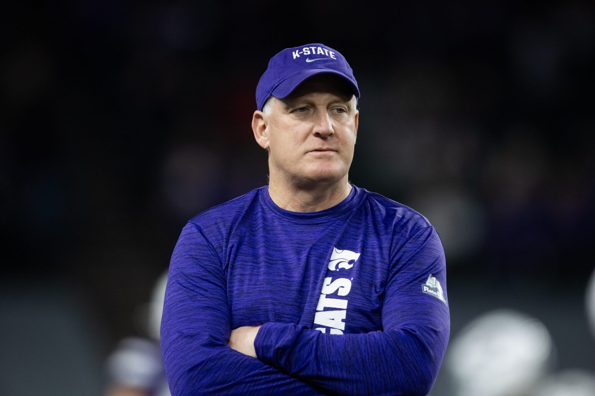 Kansas State Wildcats head coach Chris Klieman prior to the game against the Rutgers Scarlet Knights during the Rate Bowl at Chase Field.