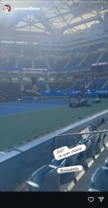 Screengrab of Serena Williams' Instagram stories (@serenawilliams)