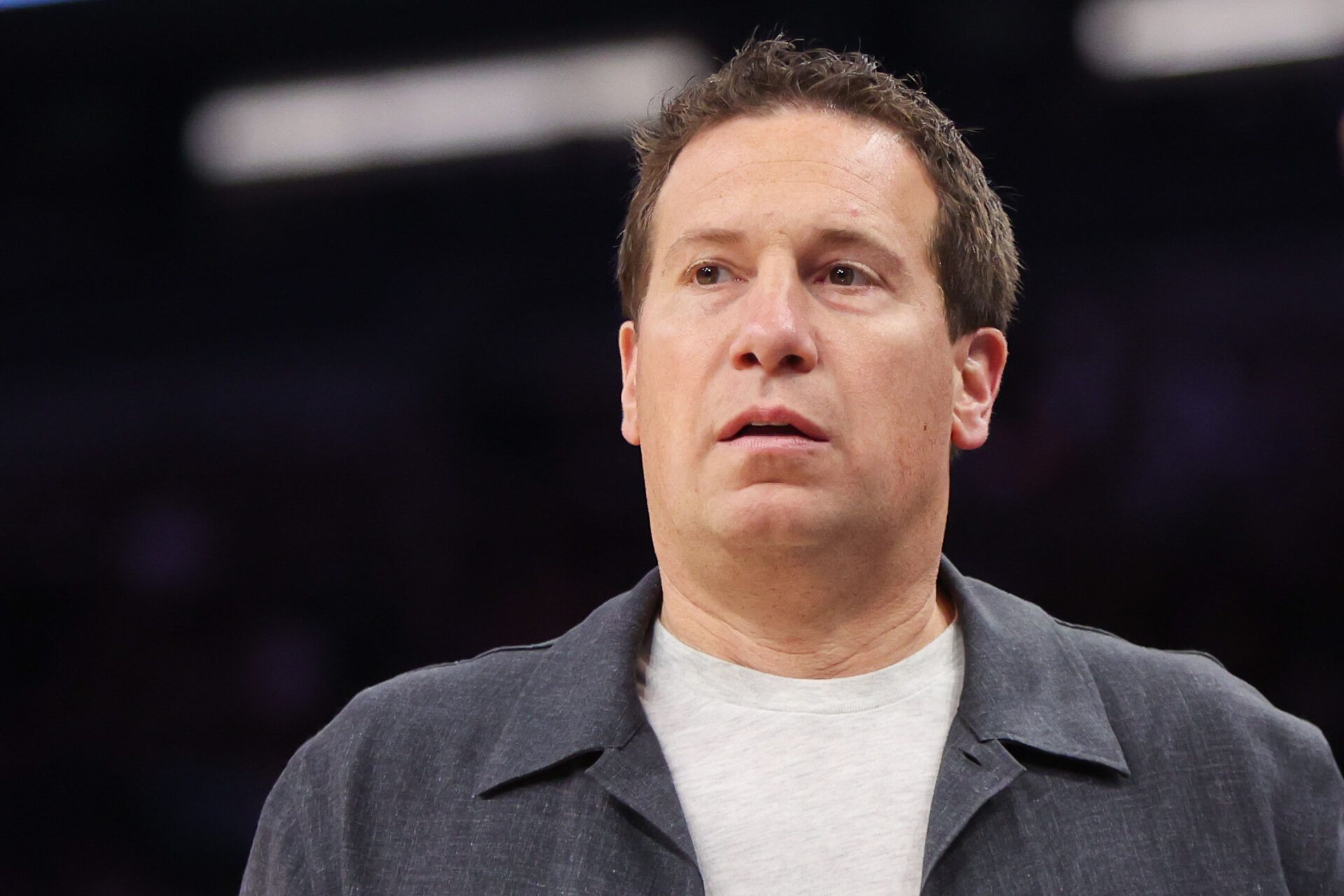 Phoenix Suns owner Mat Ishbia watches a game against the New Orleans Pelicans in the second quarter at Footprint Center.