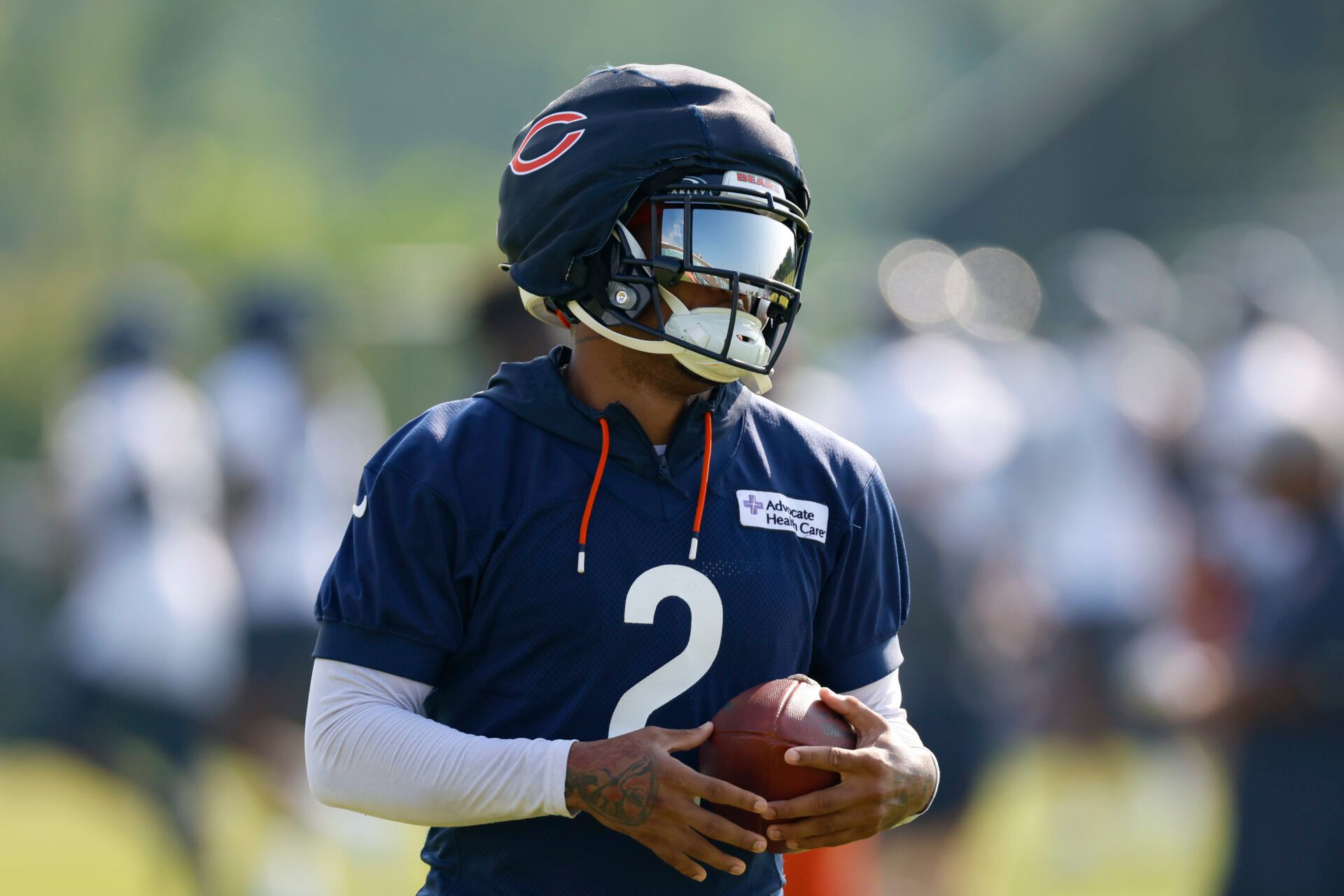 bears fantasy football helmet Baylor Sailor Bear White Revolution Speed Mini This Chicago Bears Helmet is a Green Gridiron masterpiece Chicago Bears Fantasy Football Team