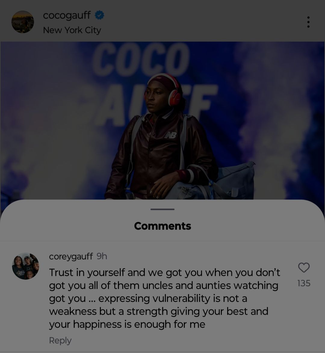 Coco Gauff’s Parents Send Emotional Messages to Her After Tearful US ...