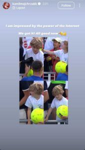 Kamil Majchrzak posted another story after finding the kid