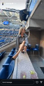 Taylor Fritz's girlfriend is attending his US Open quarterfinal against Novak Djokovic