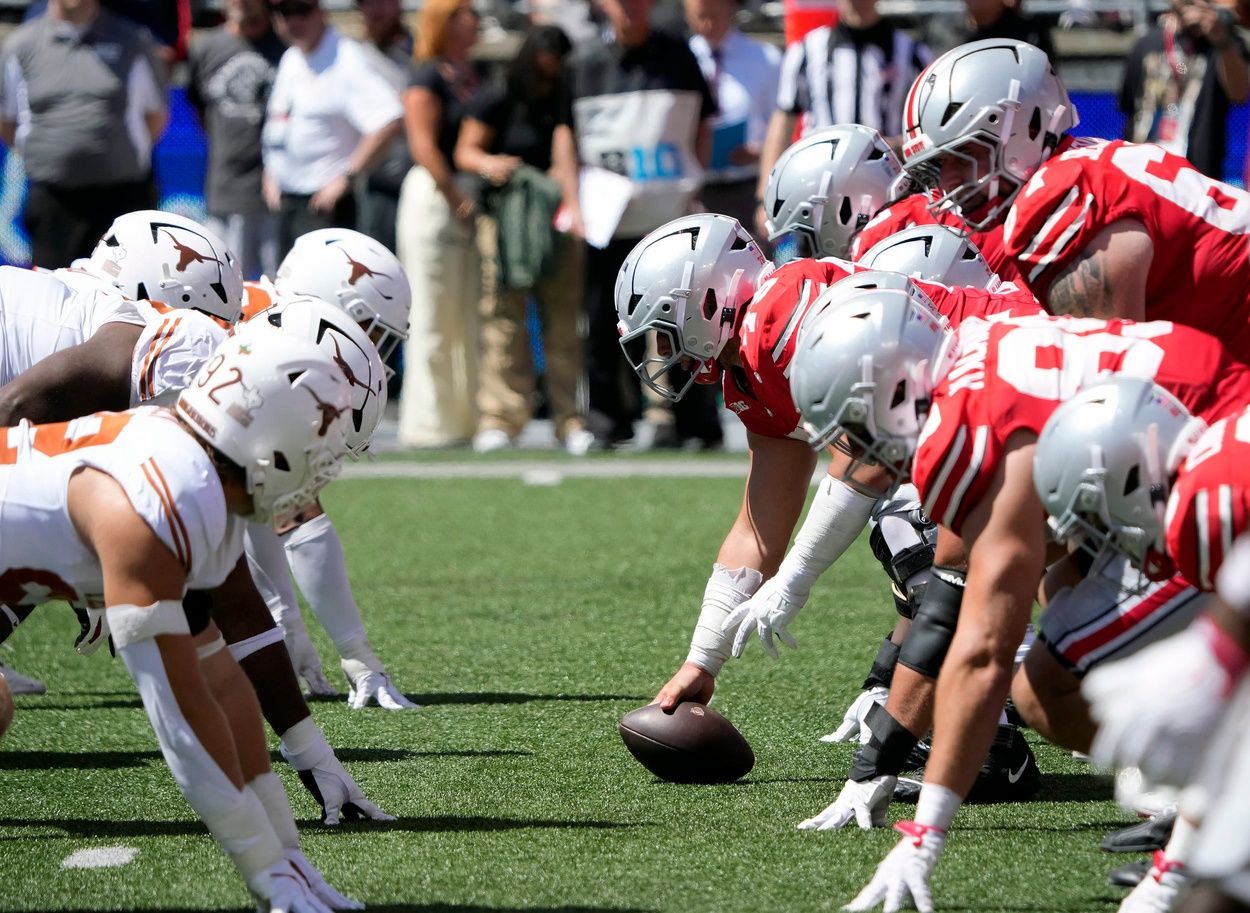 Ohio State Buckeyes take on the Texas Longhorns at Ohio Stadium.