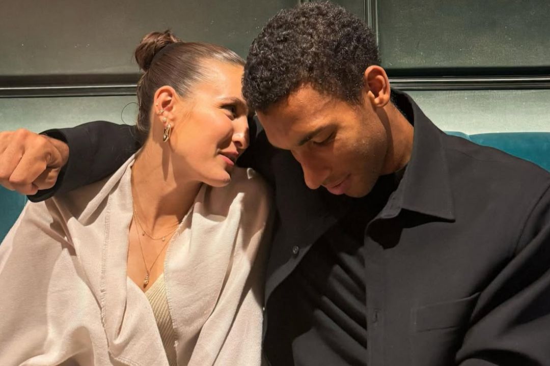 Felix Auger-Aliassime with fiancée Nina Ghaibi