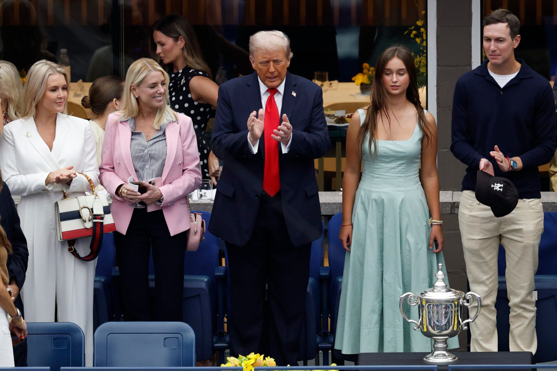 US Open organizers faced criticism from journalist for instructing broadcasters to censor any protests from the crowd directed at Donald Trump