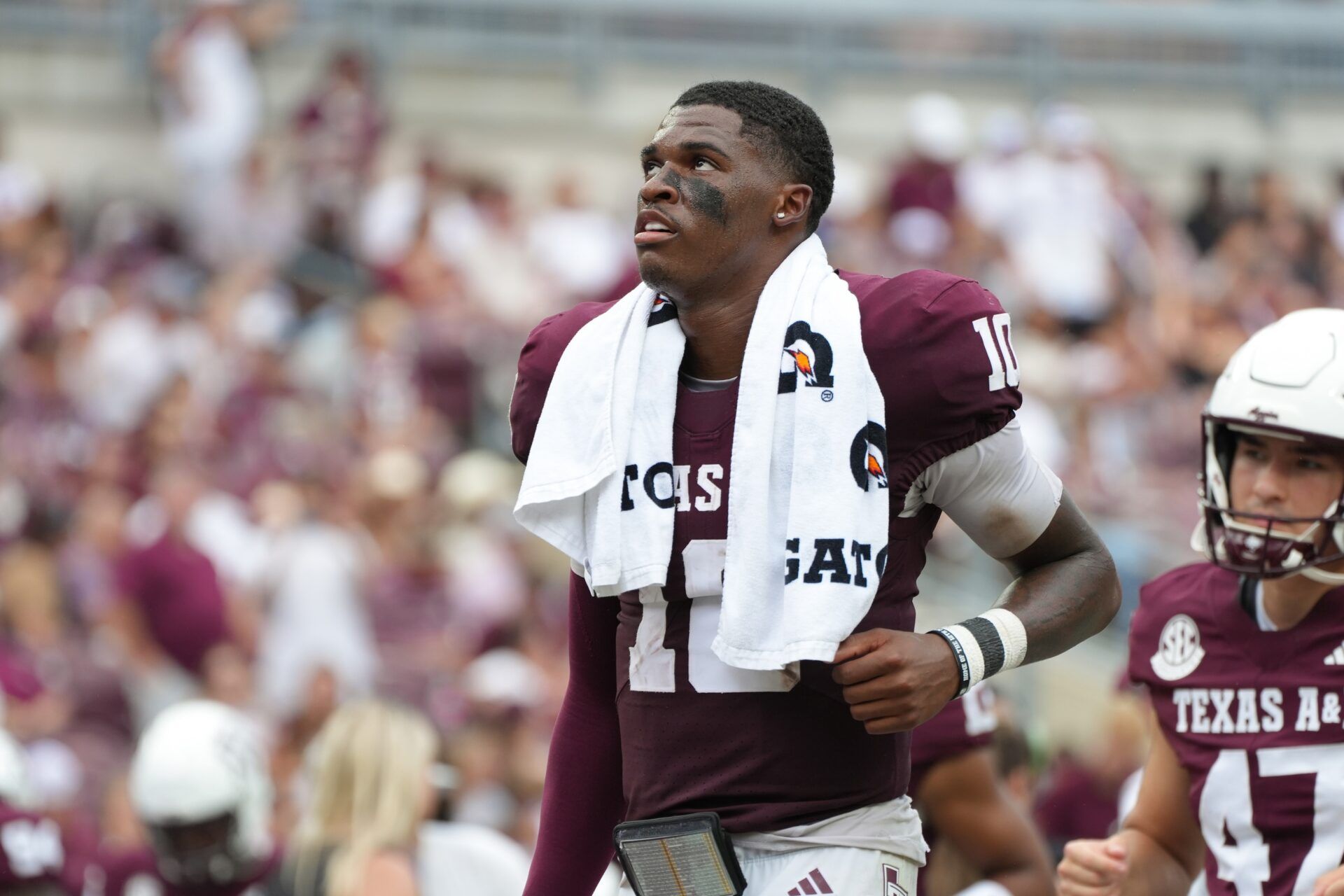 Mike Elko Reveals Marcel Reed's Advantage vs Notre Dame After CJ Carr ...