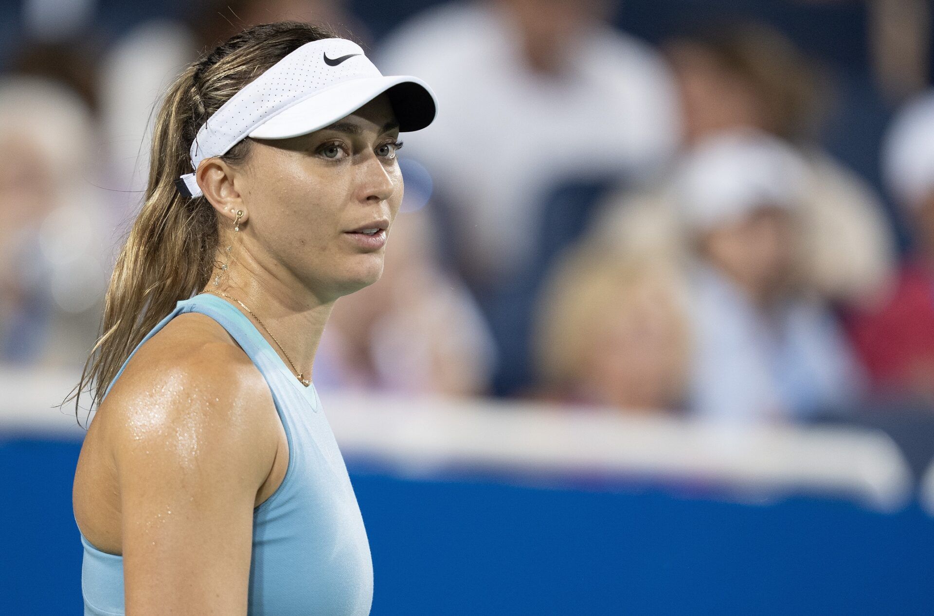 Paula Badosa of Spain during her match against Anastasia Pavlyuchenkova on day six of the Cincinnati Open.
