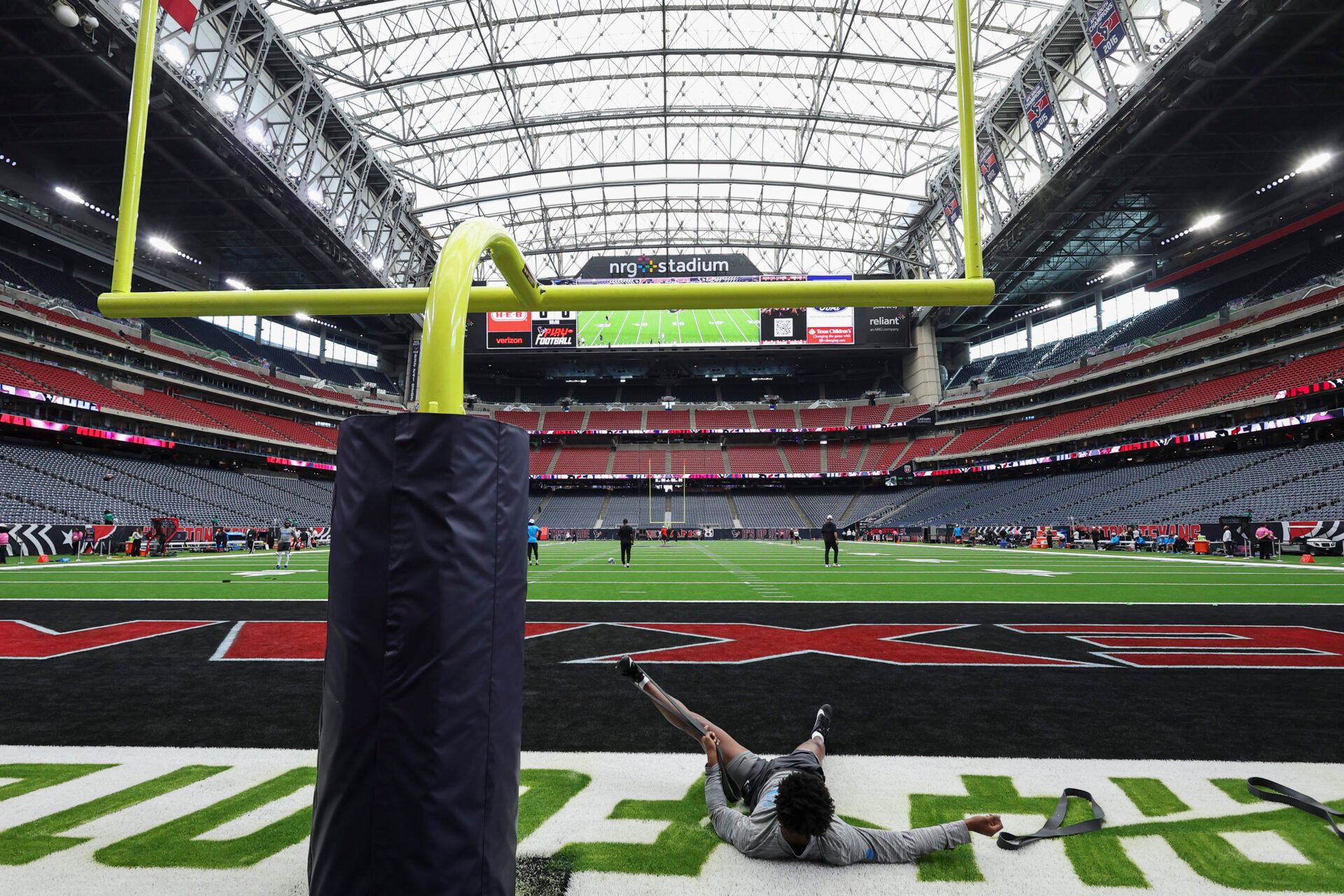 General view inside NRG Stadium before the game between the Houston Texans and the Carolina Panthers.