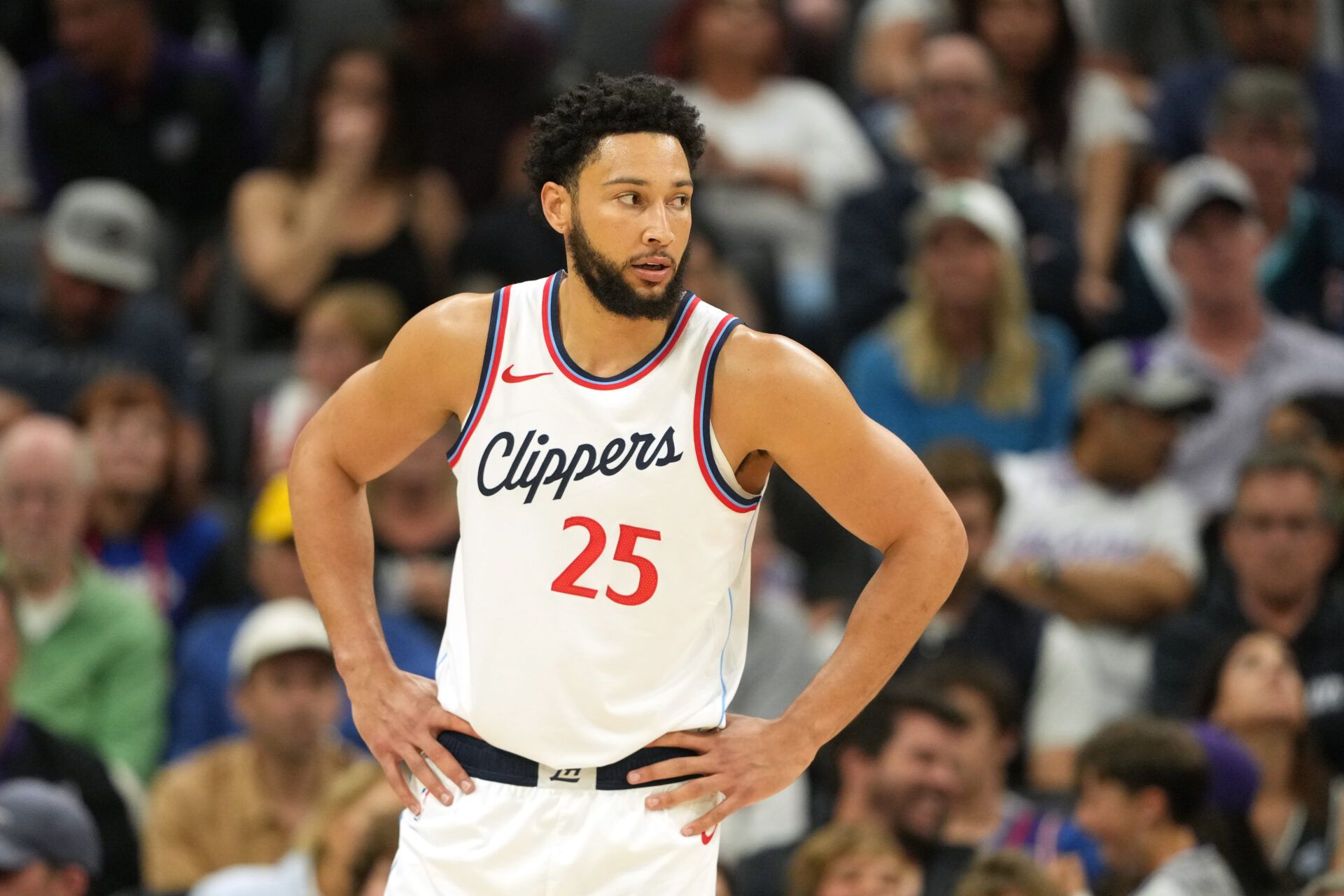 Los Angeles Clippers guard Ben Simmons (25) during the third quarter against the Sacramento Kings at Golden 1 Center.