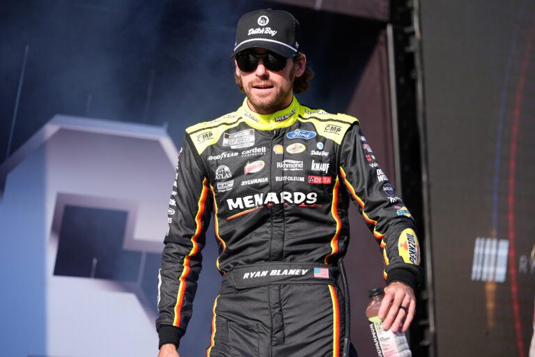 NASCAR Cup Series driver Ryan Blaney (12) during the Cookouts Southern 500 at Darlington Raceway.